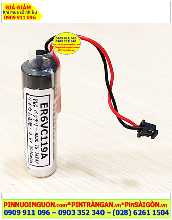 Pin ER6VC119A; Pin nuôi nguồn Mitsubishi ER6VC119A lithium 3.6v AA 2000mAh _Xuất xứ Nhật